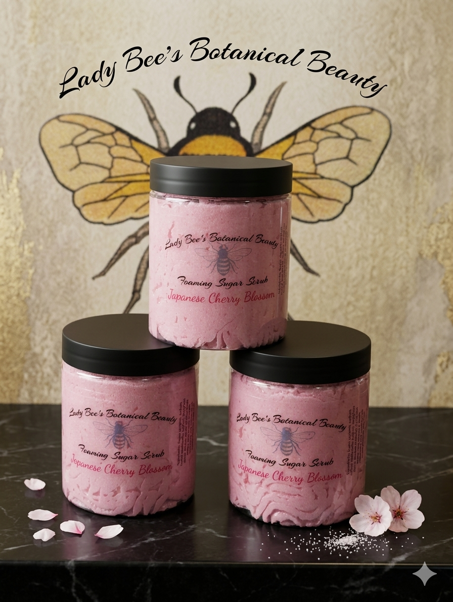 Japanese Cherry Blossom Foaming Sugar Scrub